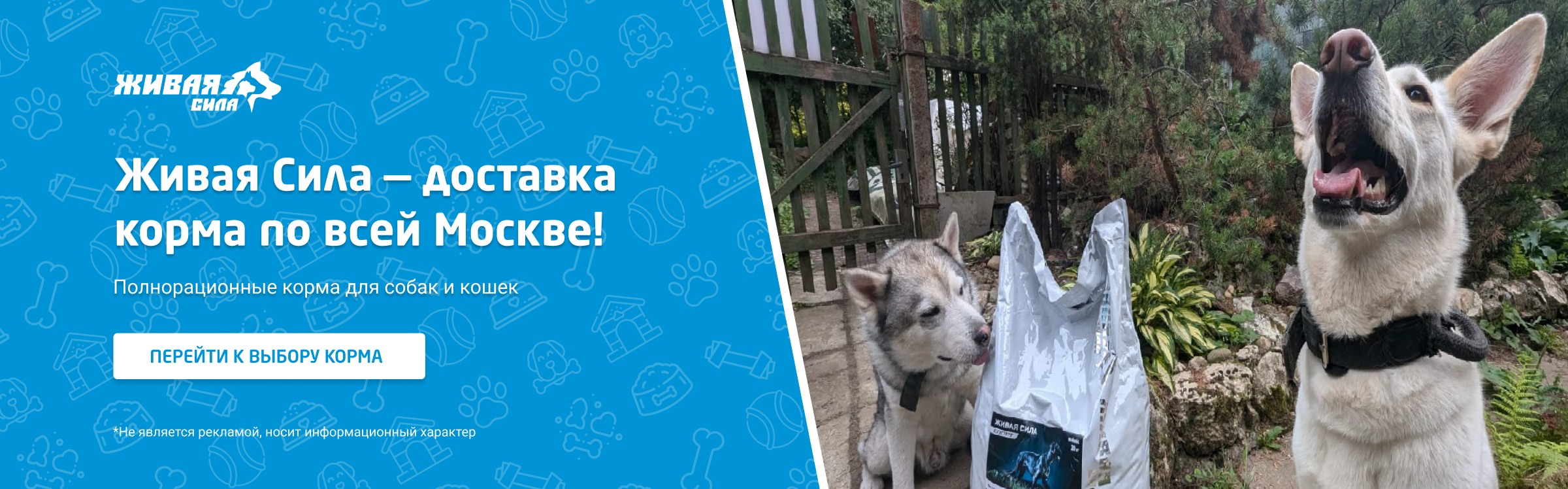 Живая Сила — доставка корма по всей Москве