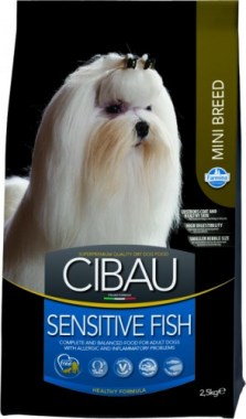 Farmina Cibau Sensitive Fish Mini для взрослых собак мелких пород