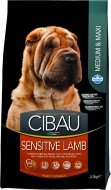Farmina Cibau Sensitive Lamb Medium & Maxi для взрослых собак средних и крупных пород