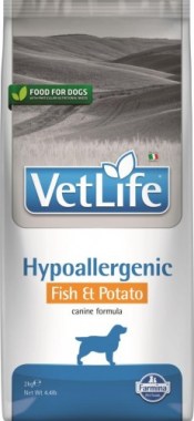 Farmina Vet Life Dog Hypoallergenic Fish & Potato для собак c пищевой аллергией