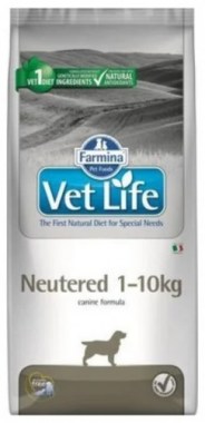 Farmina Vet Life Dog Neutered 1-10 kg для стерилизованных собак весом до 10 кг