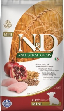 Farmina N&D Ancestral Dog Chicken & Pomegranate Puppy Mini щенков, беременных и кормящих собак мелких пород