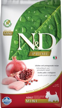 Farmina N&D Prime Dog Chicken & Pomegranate Adult Mini для взрослых собак мелких пород